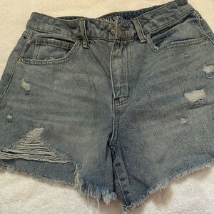 Rewash Light Blue Distressed Jean Shorts